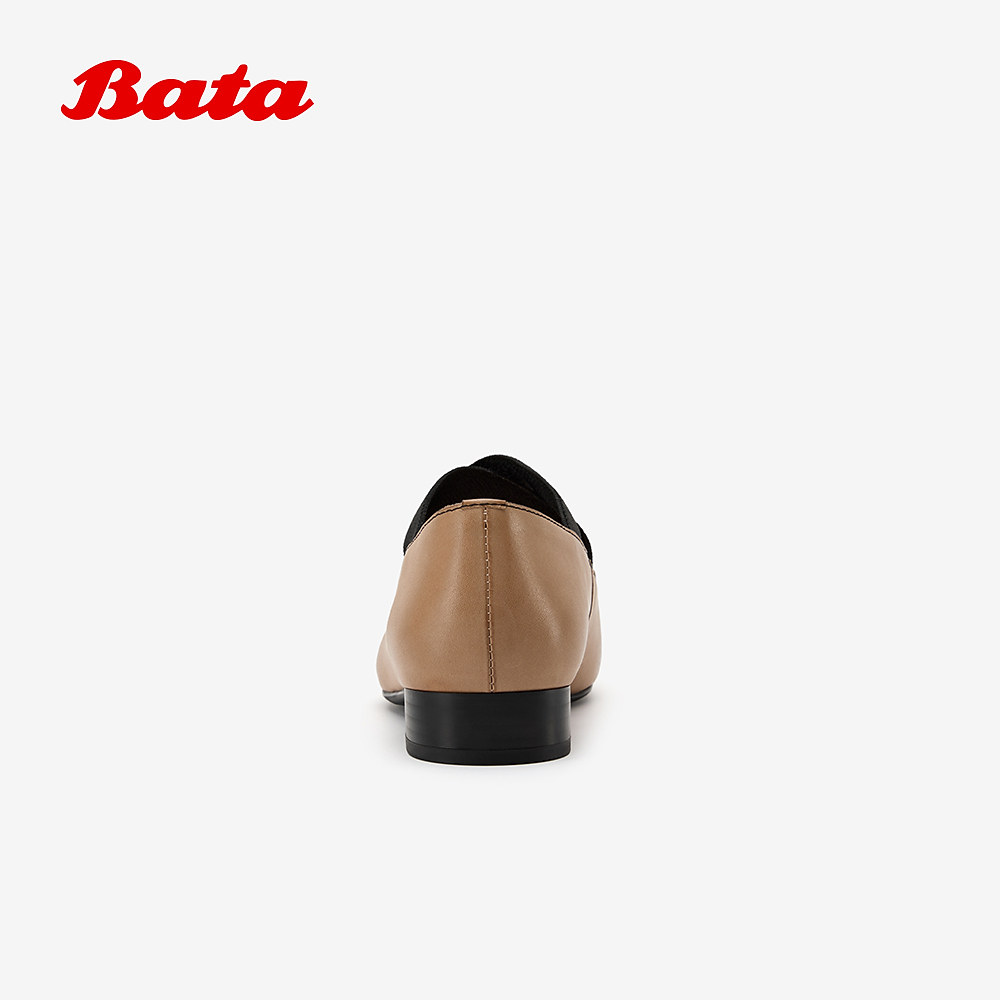 Bata月下舞芭蕾玛丽珍鞋女2026春季新款圆跟牛皮浅口单鞋68161AQ6,淘宝优惠券,粉丝福利购,淘宝优惠卷