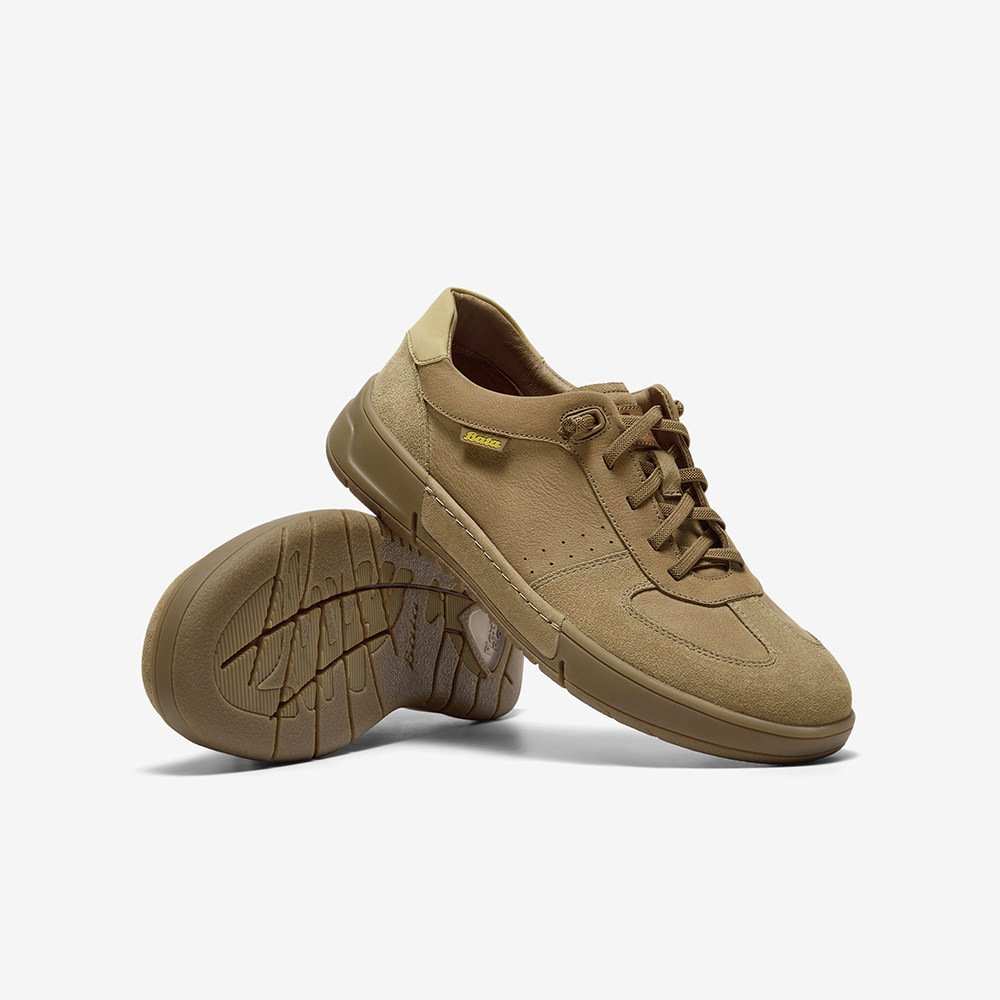 Bata休闲鞋男2025秋季商场新款牛皮透气舒适百搭运动鞋J0385CM5,淘宝优惠券,粉丝福利购,淘宝优惠卷