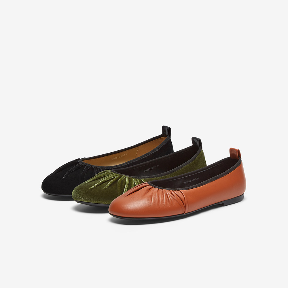 Bata浅口单鞋女2024秋季新款舒适通勤百搭柔软奶奶鞋YS253CQ4