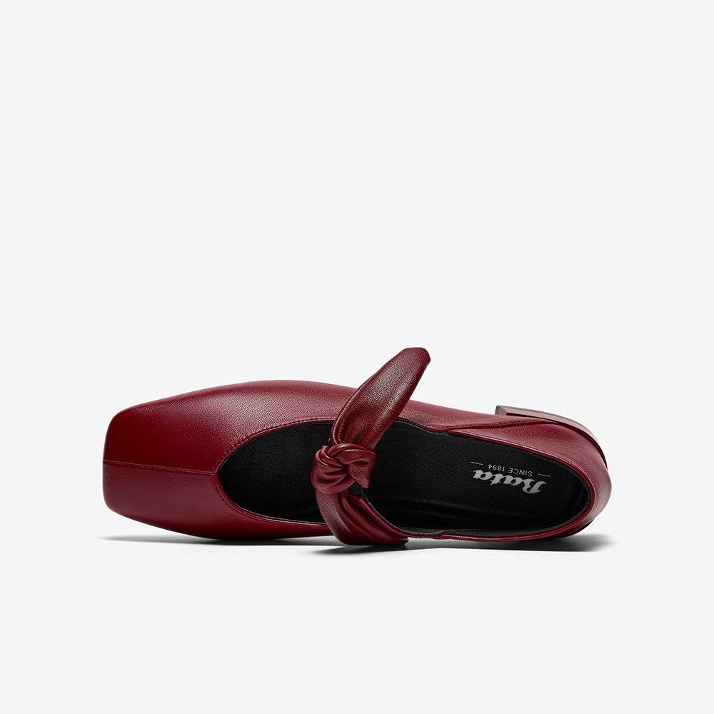 Bata复古玛丽珍女2025秋季新款羊皮软底通勤浅口娃娃单鞋596DDCQ5,淘宝优惠券,粉丝福利购,淘宝优惠卷