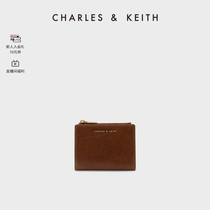 (Bakery Exclusive) CHARLES&KEITH minimalist wallet CK6-10680907 Short Zip Zero Wallet