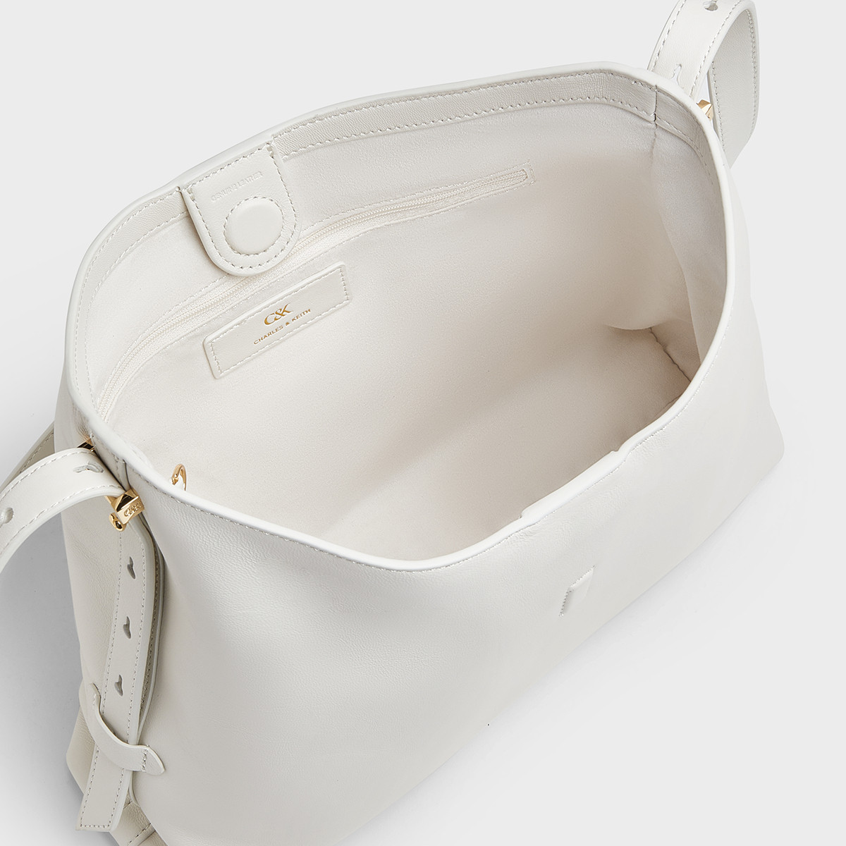 CHARLES&KEITH秋冬SL2-40681199柔软羊皮单肩斜挎子母托特包hobo,淘宝优惠券,粉丝福利购,淘宝优惠卷