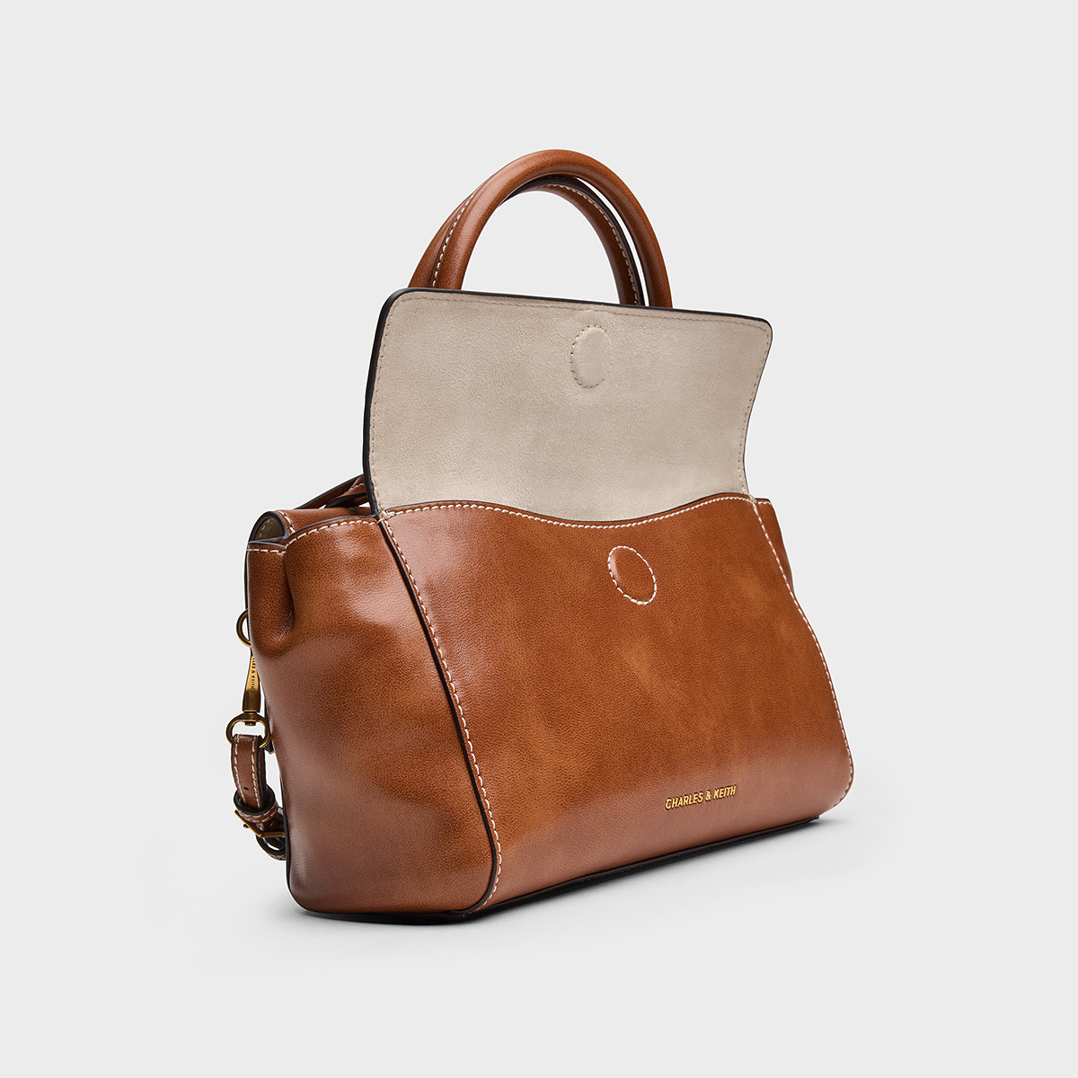 CHARLES&KEITH26春新品CK2-30671895学院风链条手提邮差包斜挎包,淘宝优惠券,粉丝福利购,淘宝优惠卷