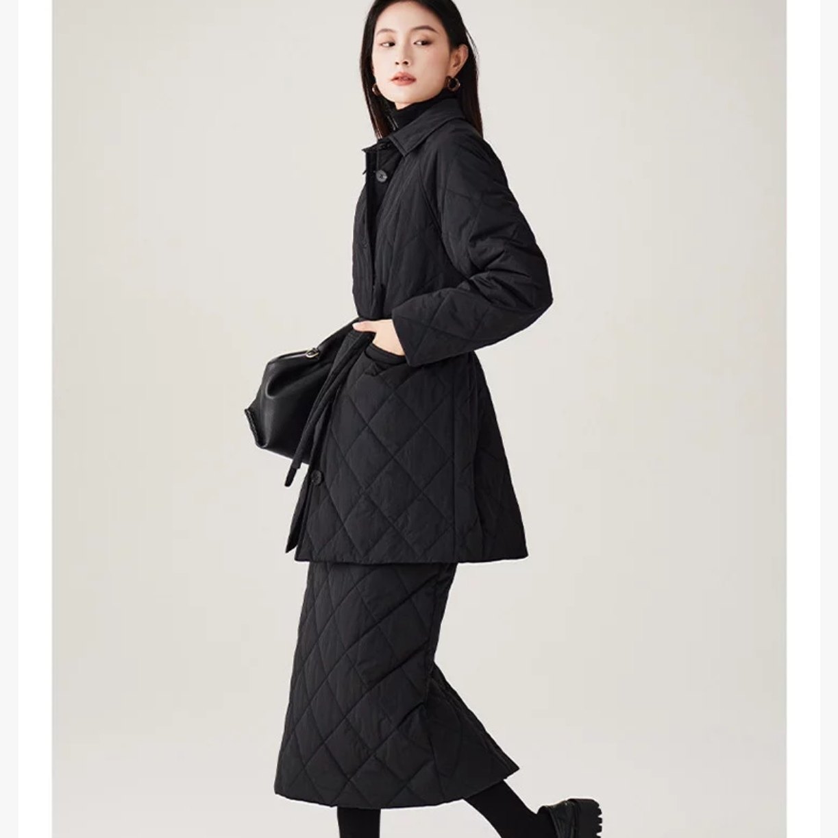 三合一双面绗棉黑色大方格夹棉布料棉袄马甲棉裤裙子布料,淘宝优惠券,粉丝福利购,淘宝优惠卷