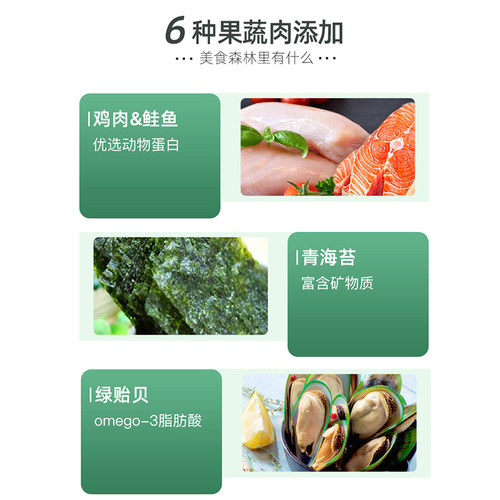 信元发育宝美食森林成犬粮泰迪比熊全价通用果蔬添加狗粮1.5kg - 图1