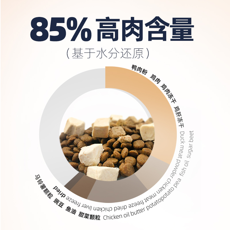 信元发育宝元气优食无谷冻干益生菌幼猫成猫全价猫粮主粮1.8kg
