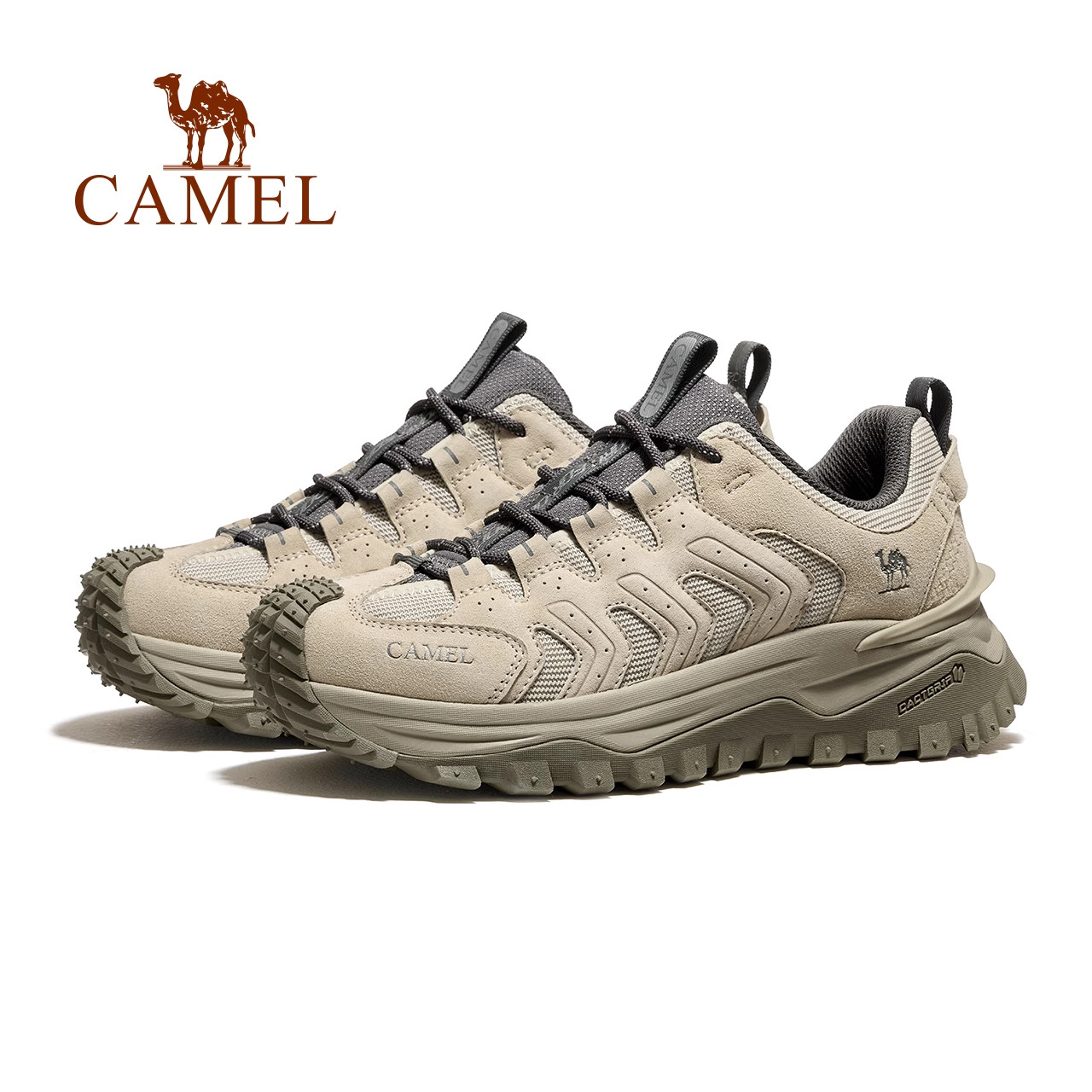 骆驼男鞋2025秋季新款户外登山鞋耐磨徒步鞋厚底运动时尚休闲鞋女,淘宝优惠券,粉丝福利购,淘宝优惠卷