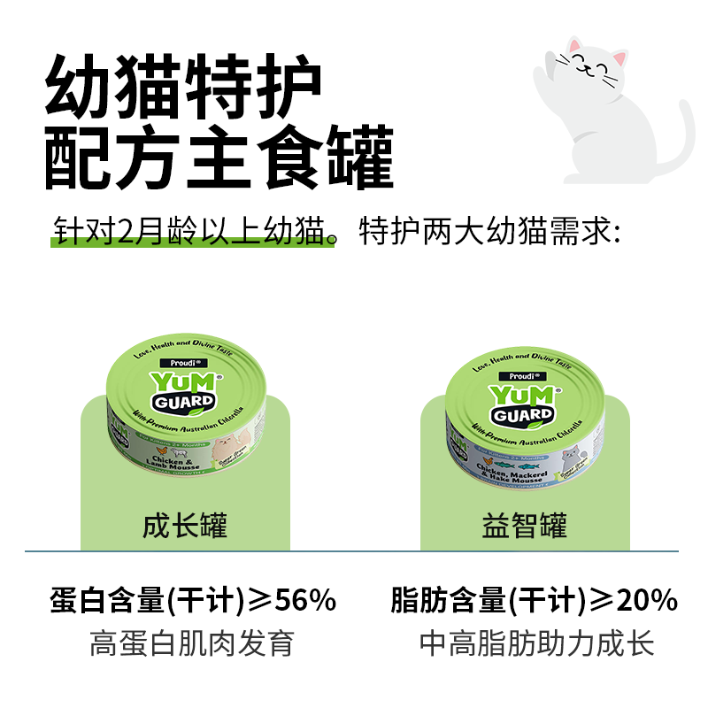 奢侈猫-营加YumGuard营加猫罐幼猫老猫专用猫咪湿粮主食营养罐头,淘宝优惠券,粉丝福利购,淘宝优惠卷