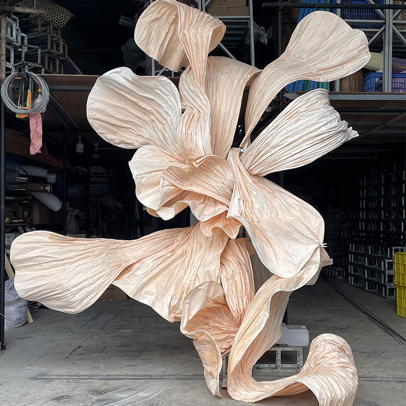 巨型婚庆DIY纸花手揉纸艺花瓣大型褶皱造型飘带舞台背景装饰花艺,淘宝优惠券,粉丝福利购,淘宝优惠卷