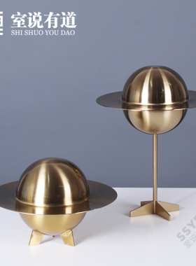 北欧创意星球火箭摆件宇航员摆件