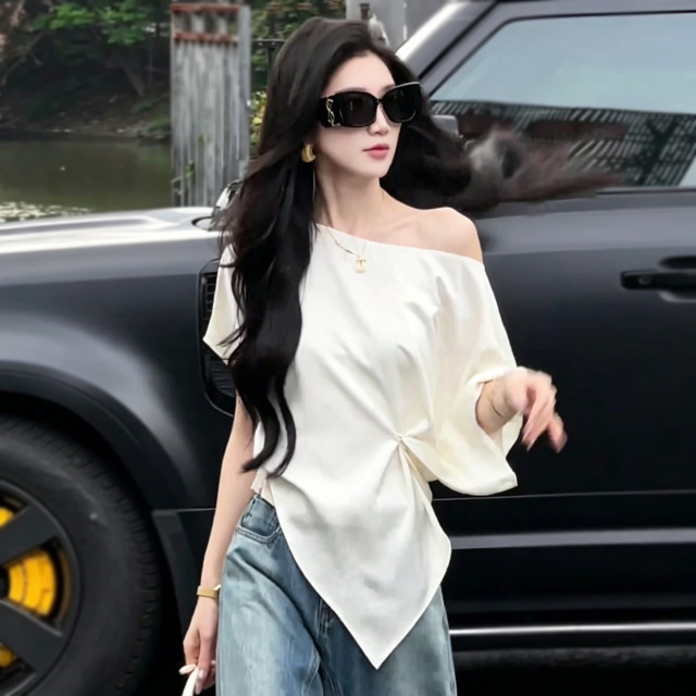 ເສື້ອຍືດແຂນສັ້ນຂອງຜູ້ຍິງ Satin tops