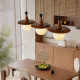American style living room chandelier, antique style solid wood lamp, bedroom