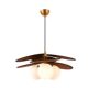 French retro mid-century style master bedroom lamp Japanese chandelier