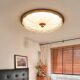 New Chinese style solid wood iron eye-protecting atmospheric ceiling lamp