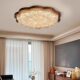 LED resin Chinese style wood art bedroom ceiling lamp American style