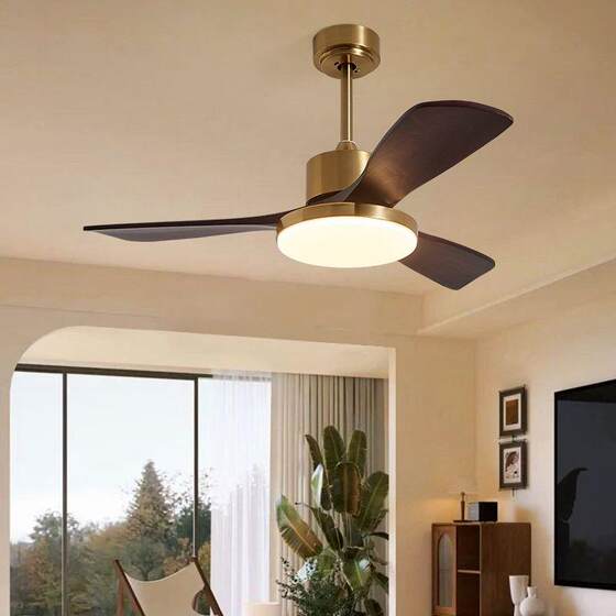 Lichang 2025 new black walnut wood bedroom dining room chandelier