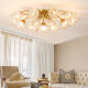 All-copper American light luxury ceiling lamp living room main light