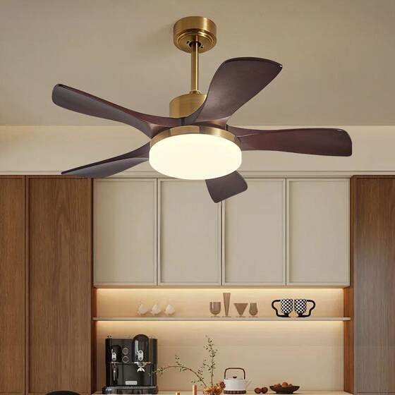 Lichang 2025 new black walnut wood bedroom dining room chandelier