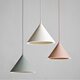 Macaron color tapered aluminum three-head single-head lamp