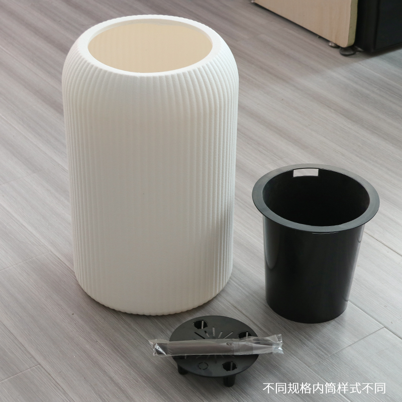 北欧办公室自吸水圆形塑料花盆客厅室外懒人可储水自动浇灌绿植盆