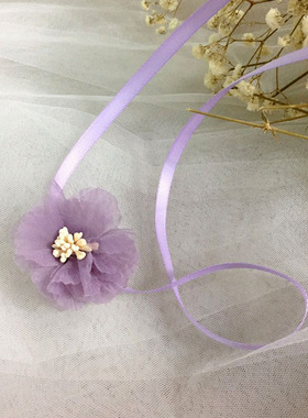 复古橄榄花朵项链网红脖子饰品