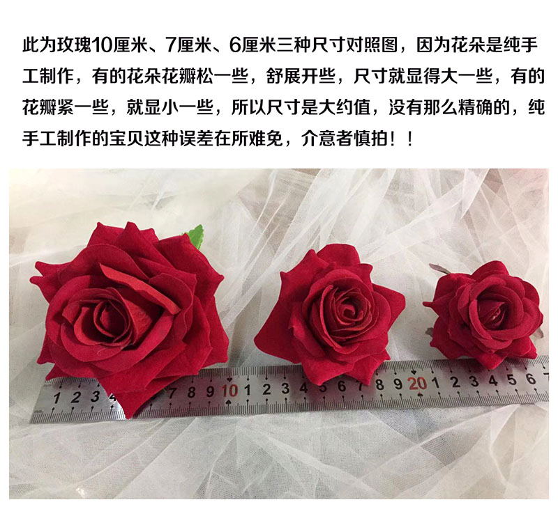 新娘结婚饰品仿真花朵红色玫瑰胸花婚礼配饰旗袍礼服胸针主持人 - 图3