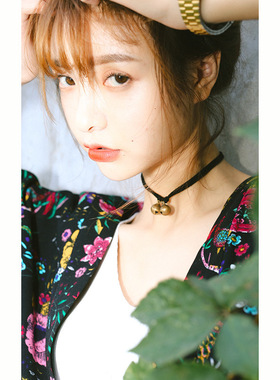 项圈脖颈饰品铃铛短款锁骨链