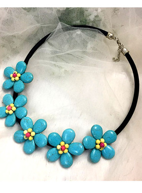 波西米亚饰品民族风女挂脖子花朵