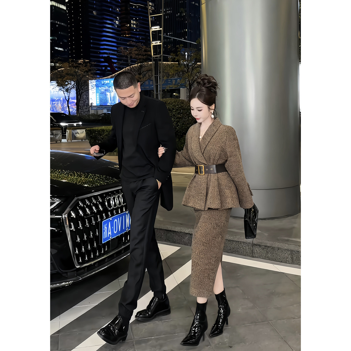 董小姐高端定制套装女白鸭绒羊毛呢外套半身裙独特漂亮冬装一整套,淘宝优惠券,粉丝福利购,淘宝优惠卷