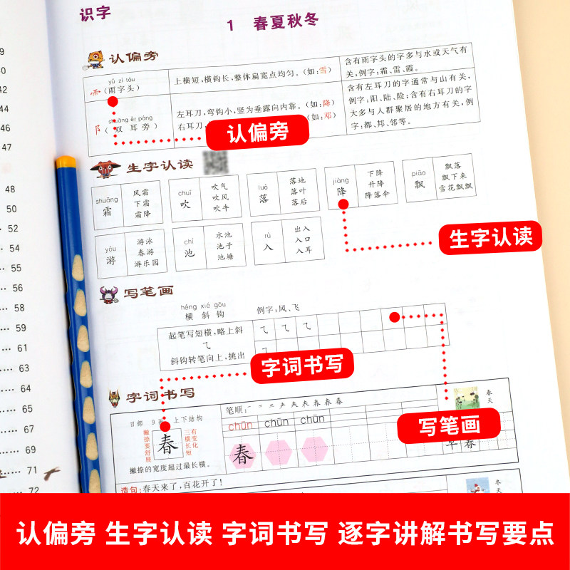 人教版语文一年级下册写字表字帖小学语文一下练字人教版带笔顺拼音同步课本一年里练字帖写字控笔专项训练1下学期生字部编