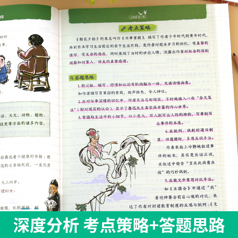 中考必考名著精讲细练七八九年级上册下册精练阅读知识点必考12部+24部初中名著初一初二初三导读中考版7-9年级精练精讲语文同步书 - 图2