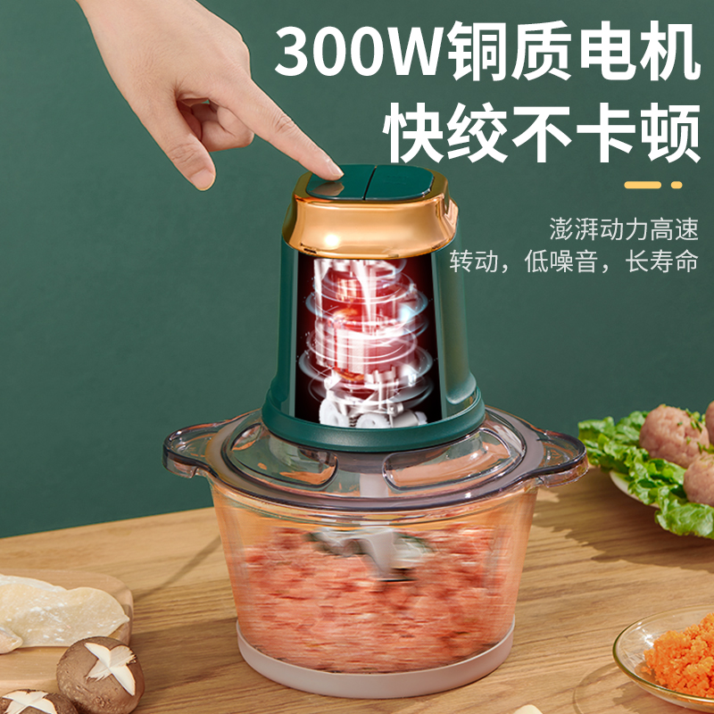 乐扣绞肉机家用电动小型绞肉馅机多功能绞菜料理机全自动搅拌机