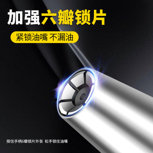 新型打黄油自锁枪嘴头油嘴平枪头锁钳式高压注油嘴货车挖掘机耐 - 图0