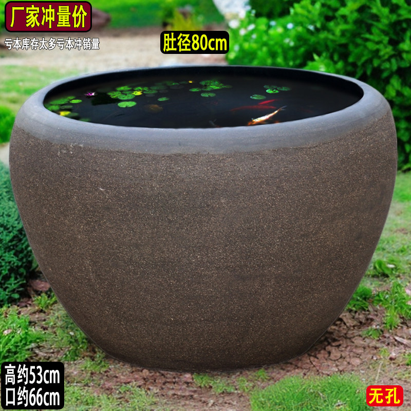 古法水缸流水摆件瀑布阳台腌菜坛庭院造景生态养鱼荷花缸米缸陶瓷,淘宝优惠券,粉丝福利购,淘宝优惠卷