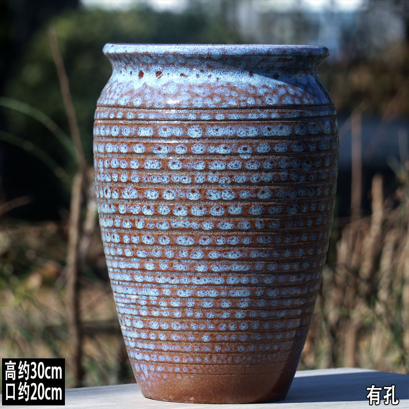 透气三角梅花盆粗陶家用老桩陶盆透气绣球月季花盆高筒陶土盆复古,淘宝优惠券,粉丝福利购,淘宝优惠卷