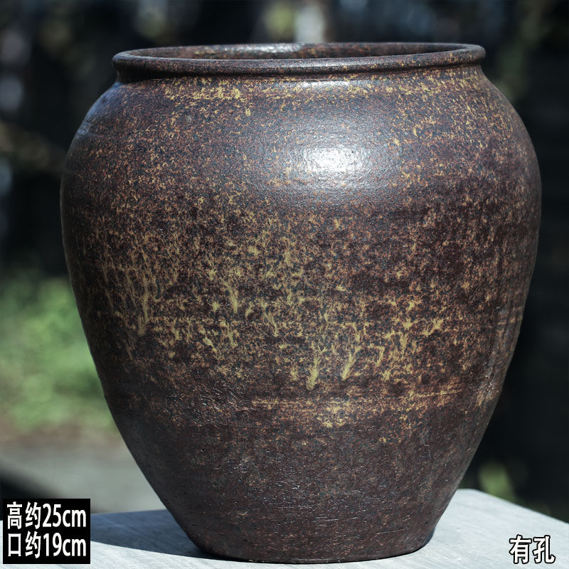 透气三角梅花盆粗陶家用老桩陶盆透气绣球月季花盆高筒陶土盆复古,淘宝优惠券,粉丝福利购,淘宝优惠卷