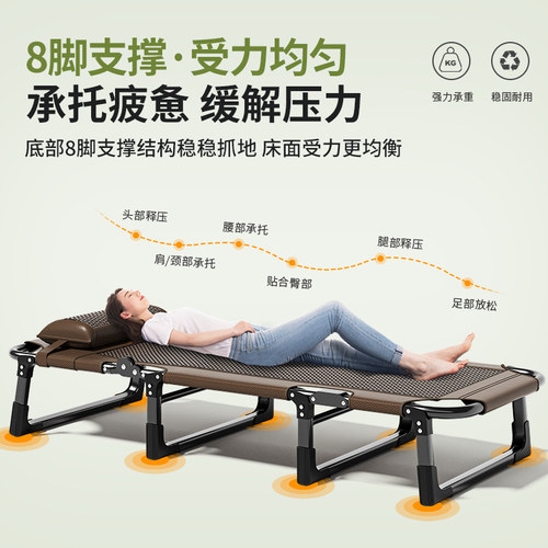午憩宝办公室午休折叠床夏季成人简易午睡神器家用便携陪护行军床 - 图2
