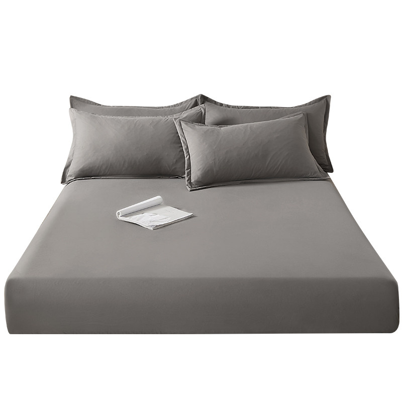 纯棉床笠单件全棉床套席梦思保护套防尘薄乳胶纯色防滑加高床垫罩,淘宝优惠券,粉丝福利购,淘宝优惠卷