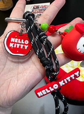 凯蒂猫hellokitty苹果系手绳挂件
