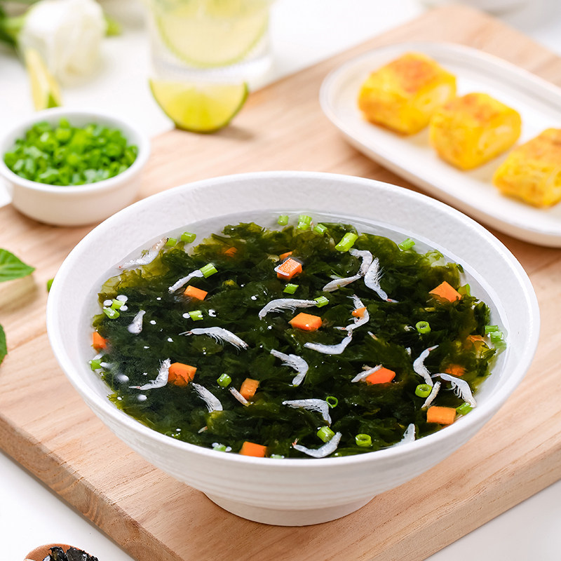 含90%紫菜虾皮汤料包冲泡即食速食汤小包海藻馄饨汤早餐威海特产