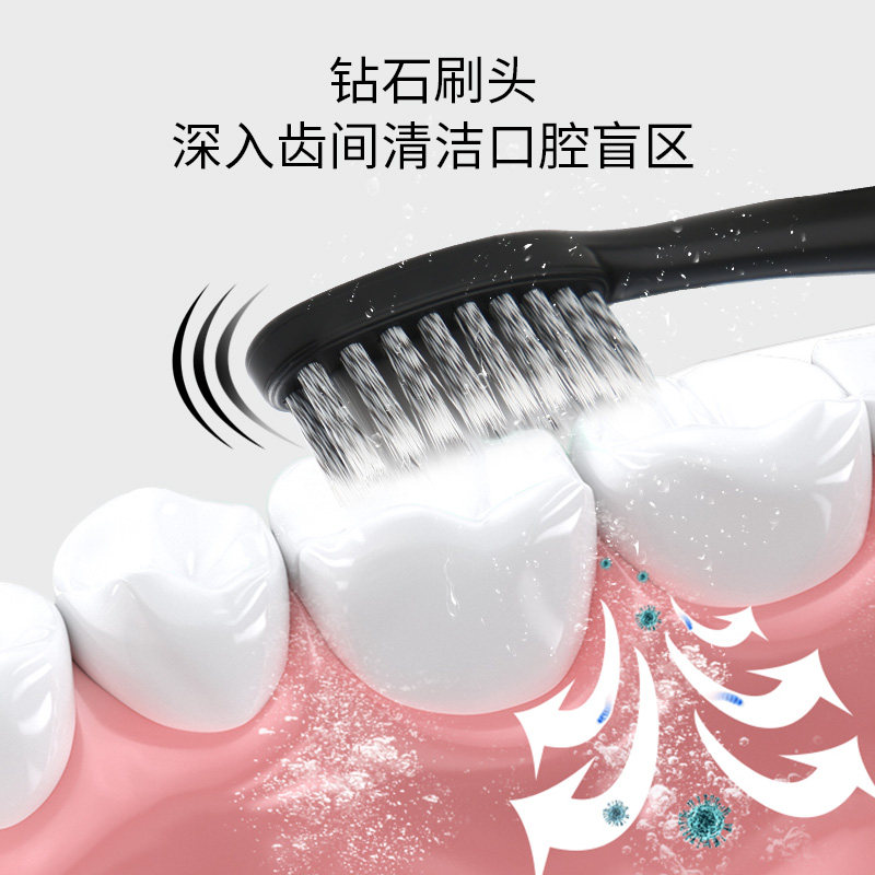 进口硬软毛纳米抑菌去烟渍成人牙刷 英菈家居牙刷/口腔清洁工具