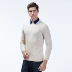 MENHARDUM / Man Hutton 2018 mùa thu nam mới màu rắn kinh doanh áo len cashmere giản dị - Áo len Cashmere