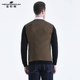Manhatton autumn and winter V-neck sweater contrast color base shirt