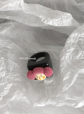 多喜商店彩色童趣味人脸搞怪指环