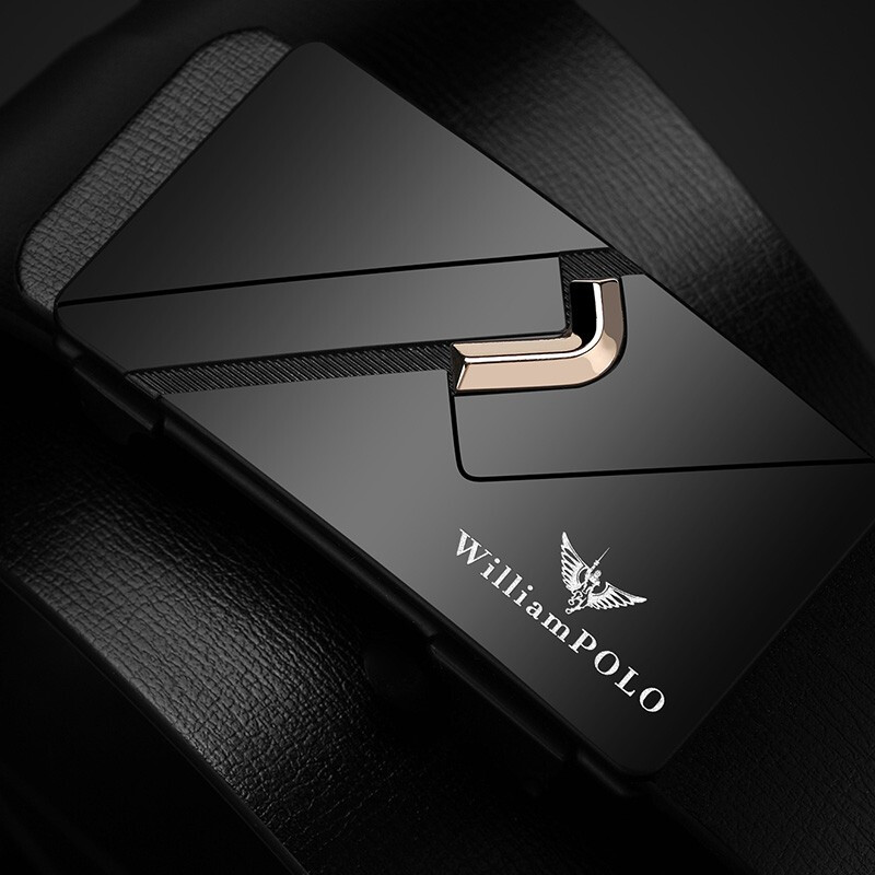 保罗无牙内穿皮带男士真皮腰带自动扣青年商务休闲潮流牛皮裤腰带,淘宝优惠券,粉丝福利购,淘宝优惠卷