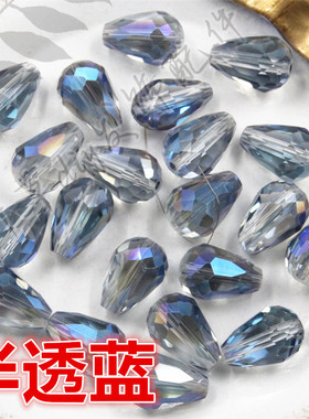 10*14mm直孔水滴珠串散珠玻璃珠