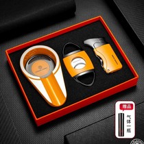 CIGARLOONG Cuban cigar scissors tool Three suit windproof lighter punch hole instrumental drill special accessory