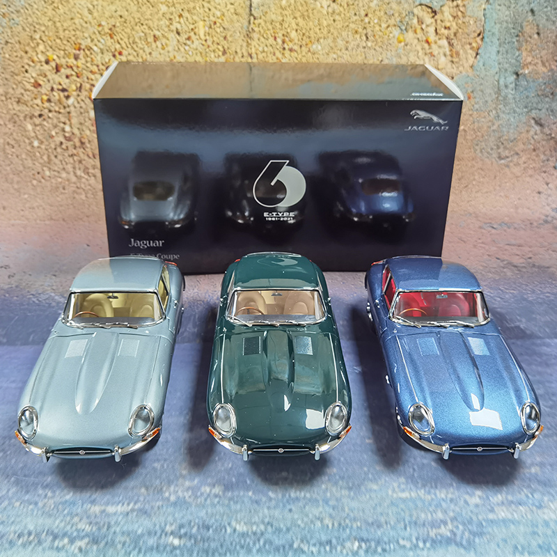 Kyosho京商 1:18 捷豹 E-Type 汽车模型 合金全开 60周年纪念车模 - 图3