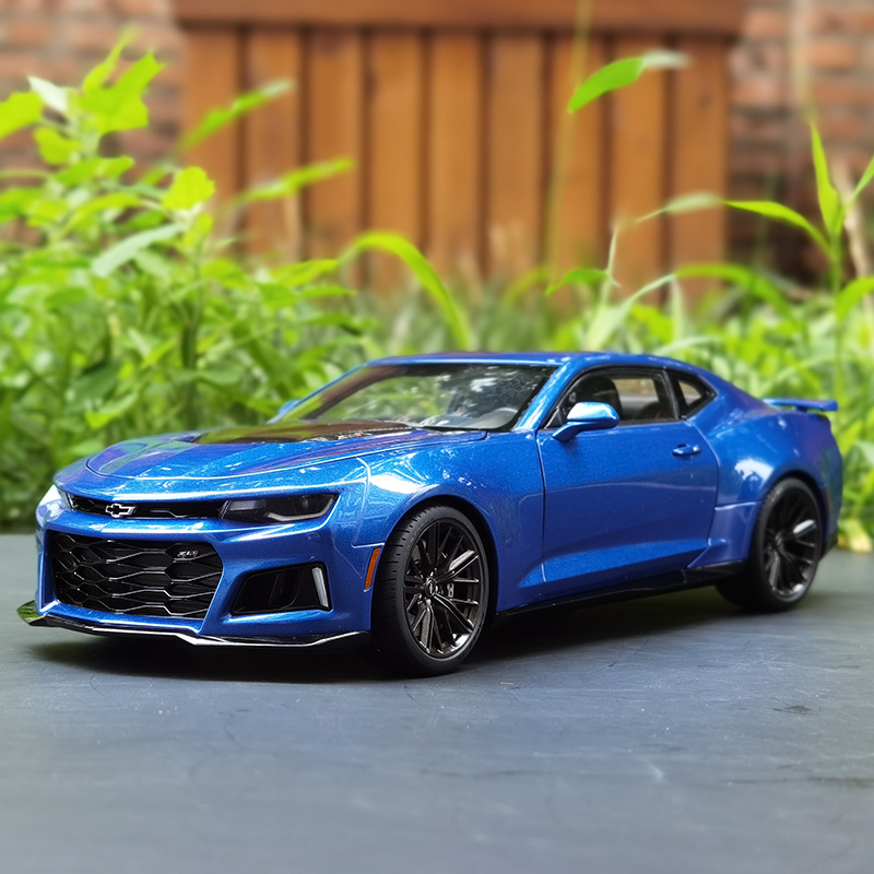 奥拓1:18 雪佛兰科迈罗CAMARO ZL1 2017 大黄蜂 汽车模型车模收藏 - 图1