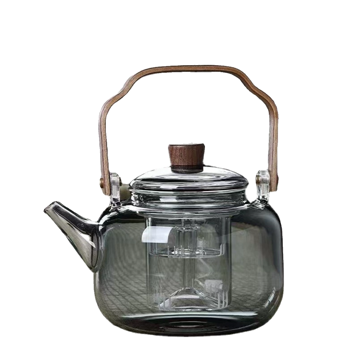 耐热玻璃茶壶电陶炉蒸煮一体提梁壶家用围炉煮茶明火烧水壶花茶壶-图2